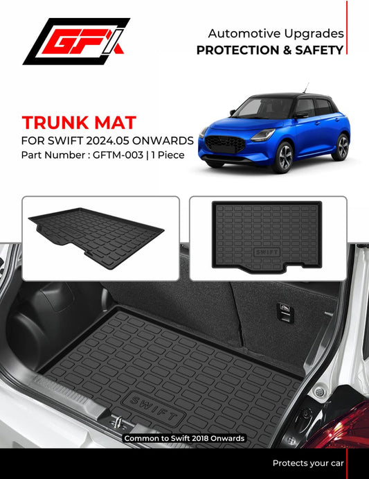 Trunk Mat for Maruti Suzuki Swift - Model 2024 Onwards