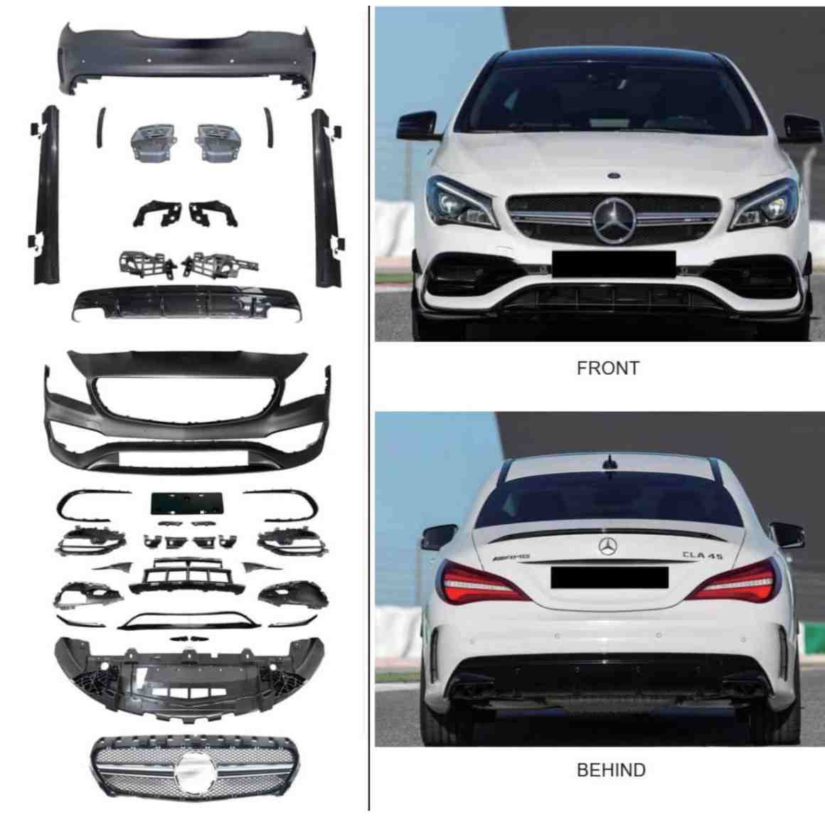Mercedes-Benz CLA 45 AMG Body Kit - Model 2013 Onwards