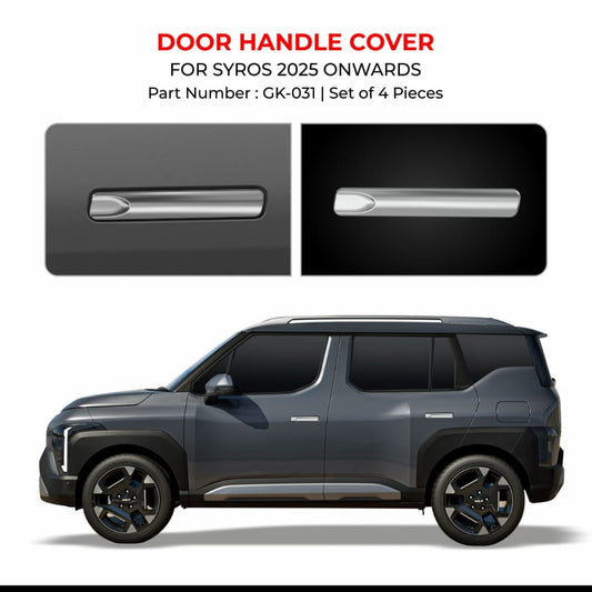 Chrome Finish Door Handle Cover For Kia Syros - Model 2025 Onwards