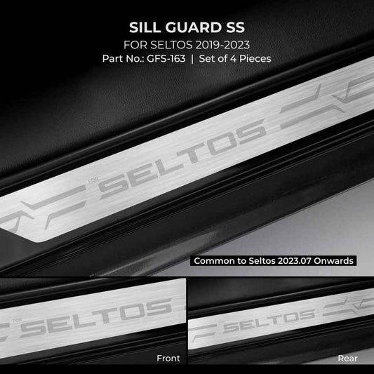 Premium Sill Guard SS For Seltos - Model 2019 Onwards
