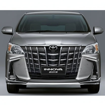 Front view of a Toyota Innova car on a gray background