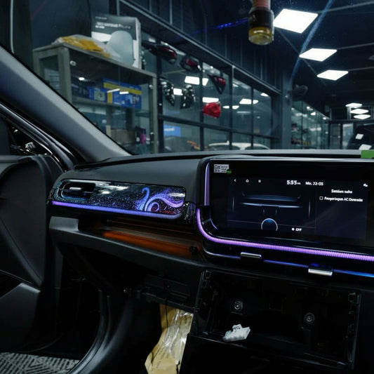 Ambient Interior Lights With Front Dashboard Trims For Creta