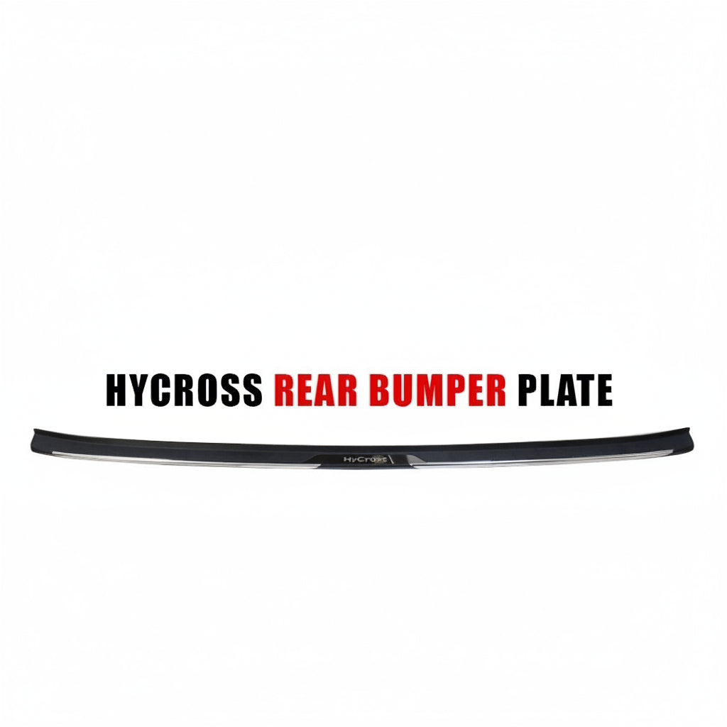 Hycross rear bumper plate on a white background