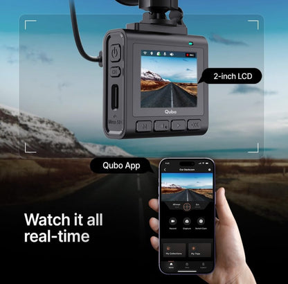 Car Dashcam Pro 2.7K | Dual Channel | Hero Group | NightPulse Vision | 5MP QHD+ Front (140°), 2MP FHD Rear