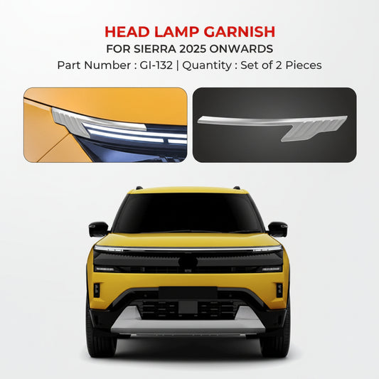 Head Lamp Garnish For Sierra - Model 2025 Onwards