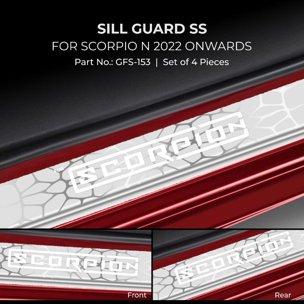 Sill Guard SS For Mahindra Scorpio N - Model 2022 Onwards