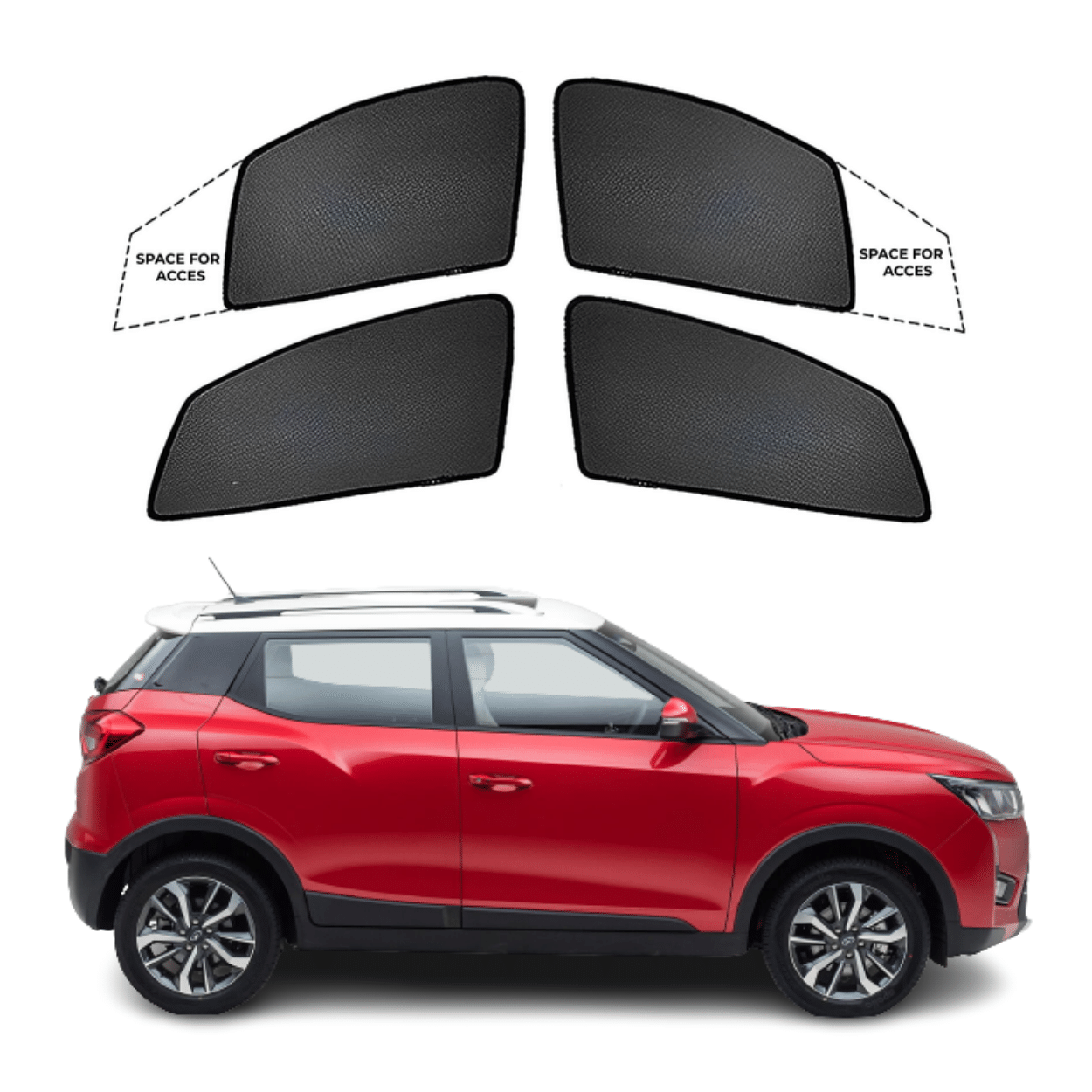 Black Sun shade window for Mahindra XUV 300
