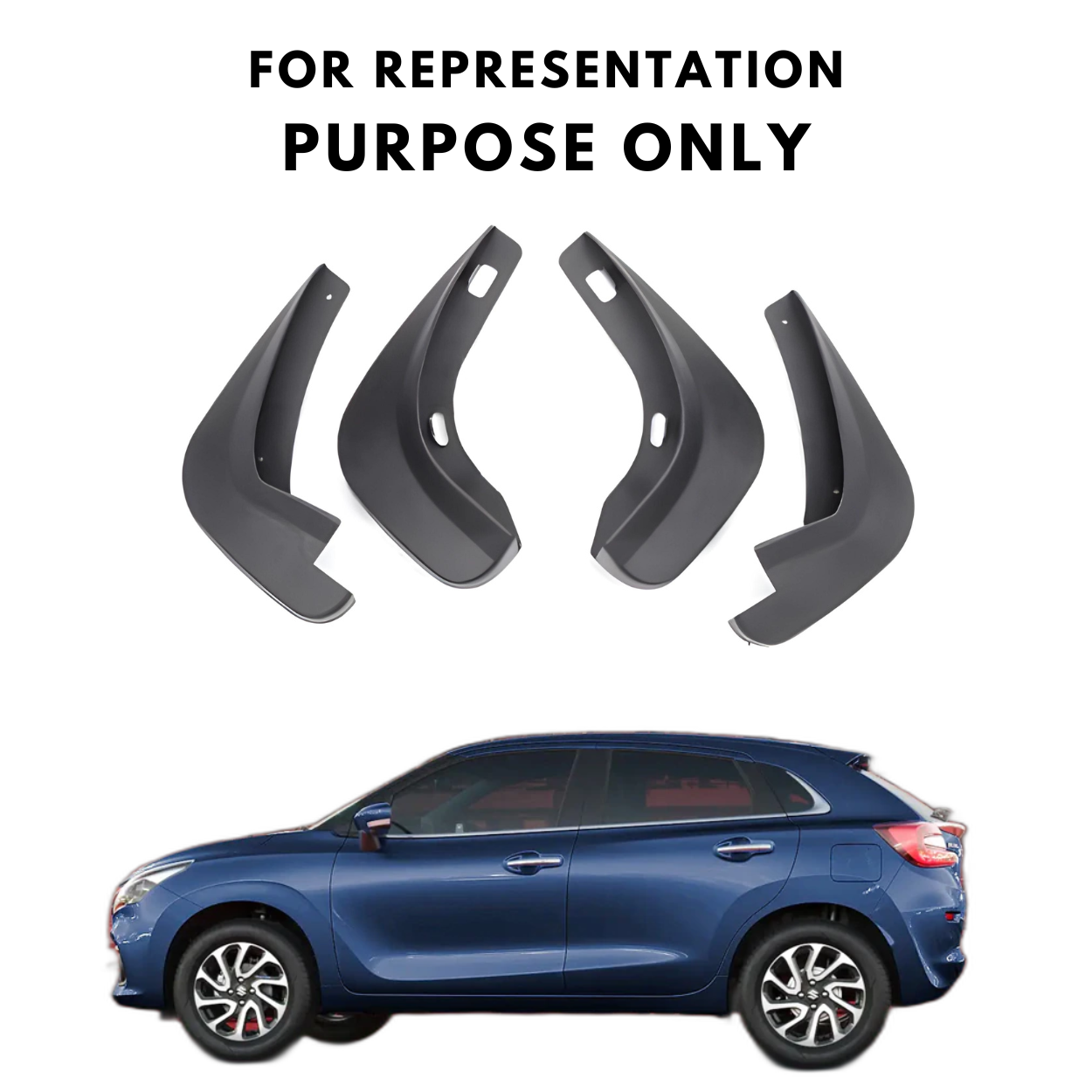 Mud Flap For Maruti Suzuki Baleno - Model 2022 Onwards