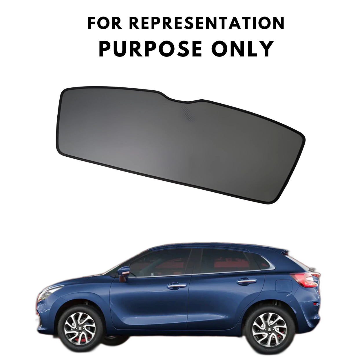 Car Window Fix Black Sunshades For Maruti Suzuki Baleno 2022 Onwards
