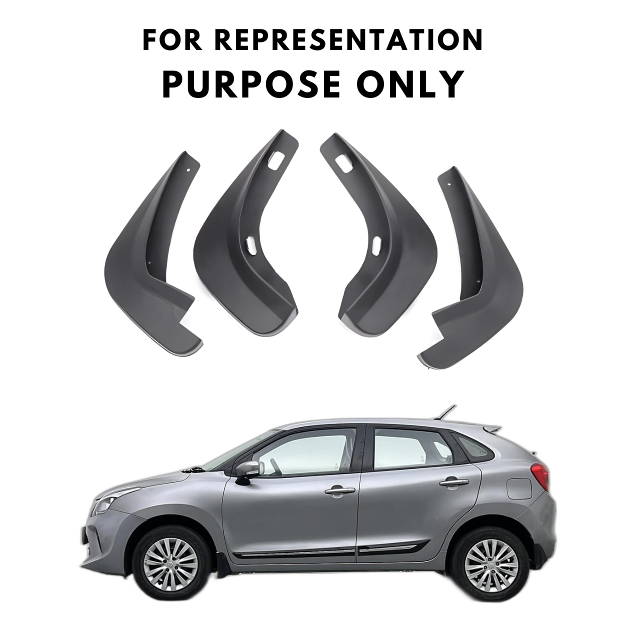Mud Flap For Maruti Suzuki Baleno - Model 2019 Onwards