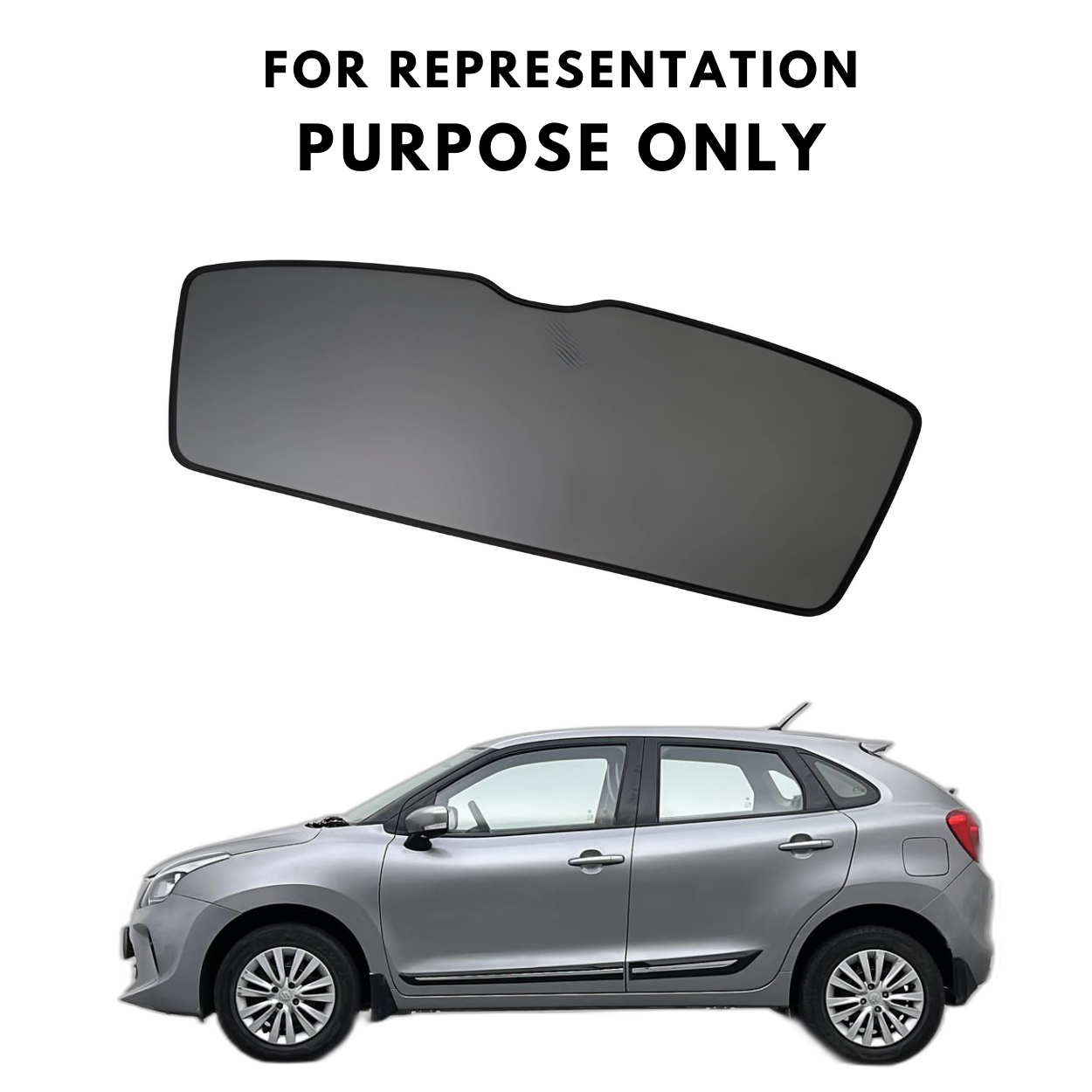 Car Window Fix Black Sunshades For Maruti Suzuki Baleno 2019 Onwards