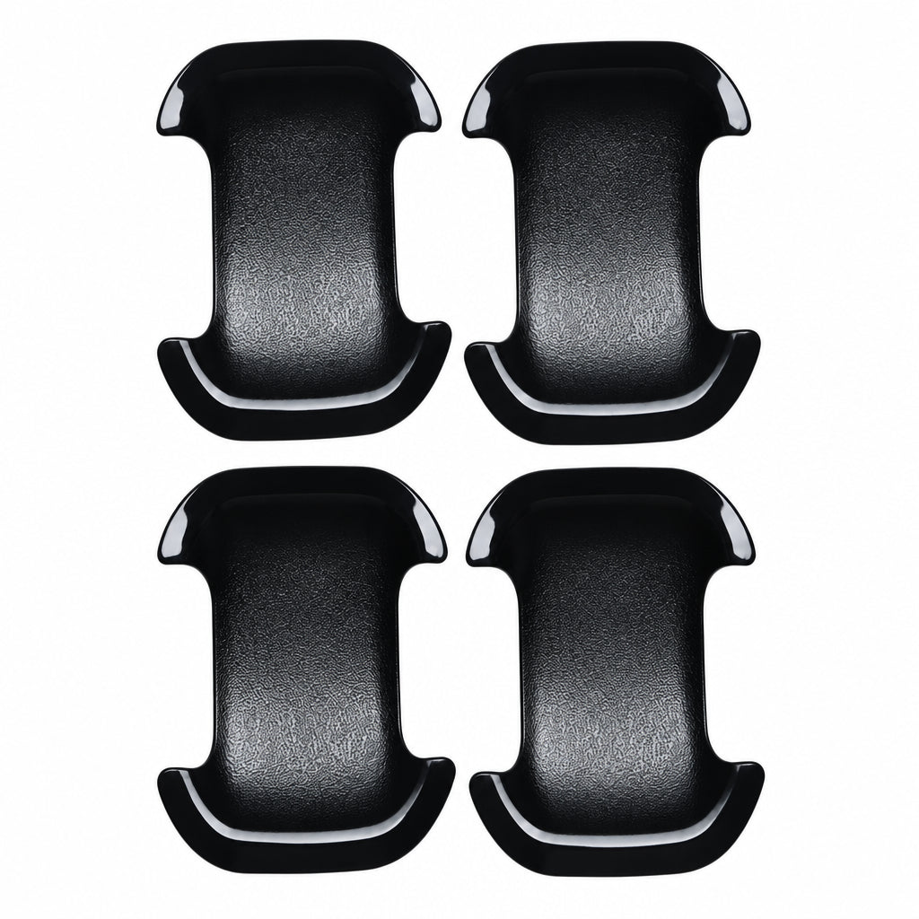 Set of 4 pcs of black catch cover for Bolero Neo on clear white background. 