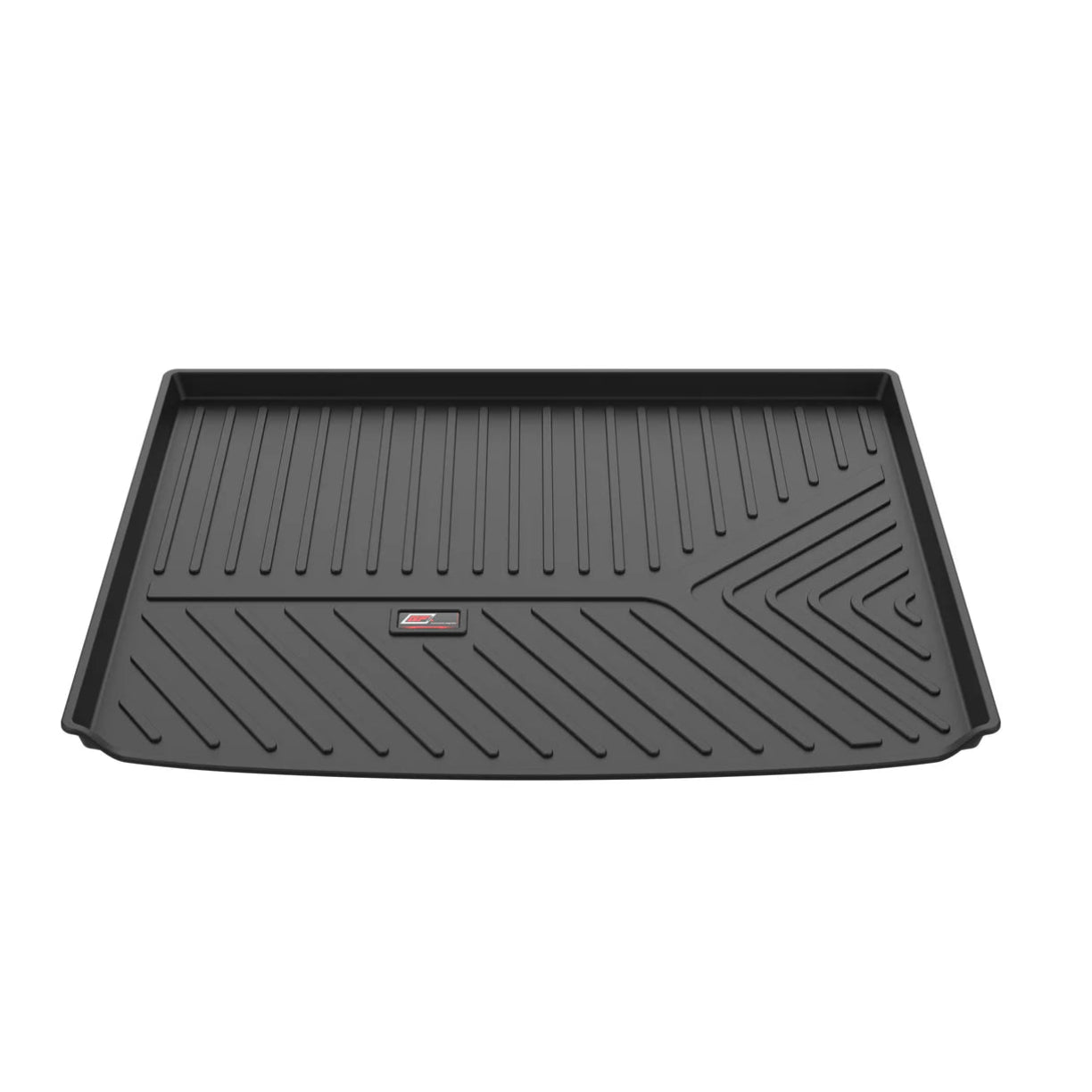 Black car mat for Victor's with a brand logo on a white background