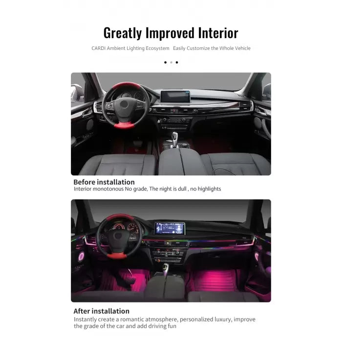 Cardi K4 Ambient RGB Interior LED Light For Cars