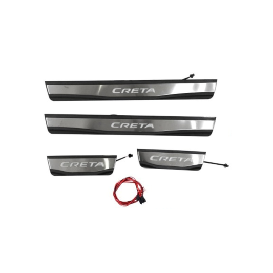 LED Illuminated Door Scuff Plates For Creta - Model 2020 Onwards