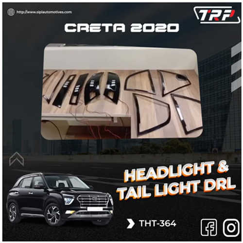 Hyundai Creta Head Light and Tail Light DRL