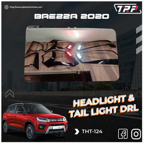 Maruti Suzuki Brezza Head Light and Tail Light DRL