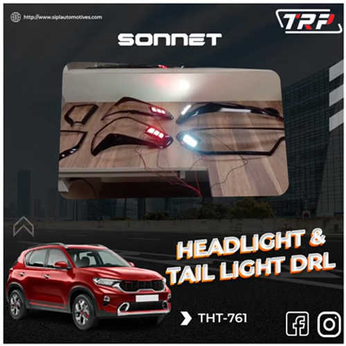 Kia Sonet Head Light and Tail Light DRL
