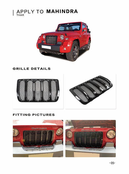 Kidney Grill For Mahindra Thar - Model 2020 Onwards