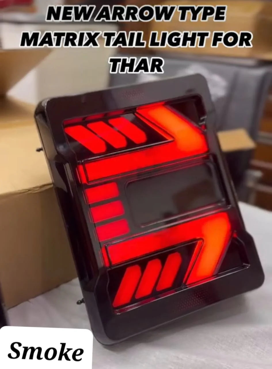 Arrow Style Tail Light for Thar - Model 2020 Onwards