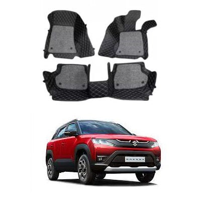 7D Car Floor Mats For Maruti Suzuki Brezza – Model 2022 Onwards