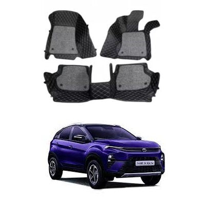 7D Car Floor Mats For Tata Nexon - Model 2023 Onwards
