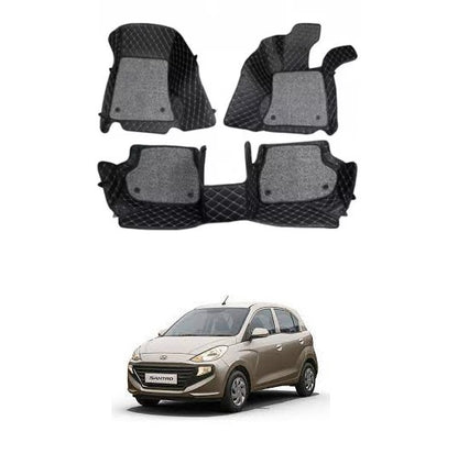 7D Car Floor Mats For Hyundai Santro - Model 2018 Onwards