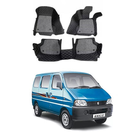 7D Car Floor Mats For Maruti Suzuki Eeco - Model 2018 Onwards