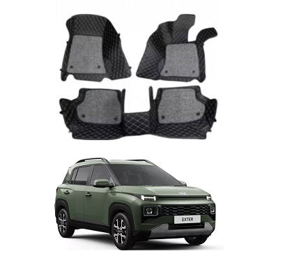 7D Car Floor Mats For Hyundai Exter – Model 2024 Onwards