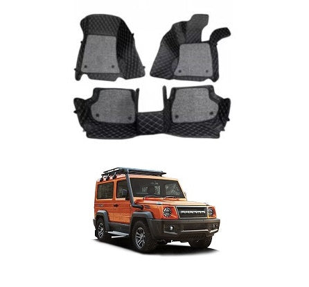 7D Car Floor Mats For Force Motors Gurkha - Model 2021 Onwards