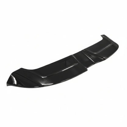 Black car spoiler on a white background