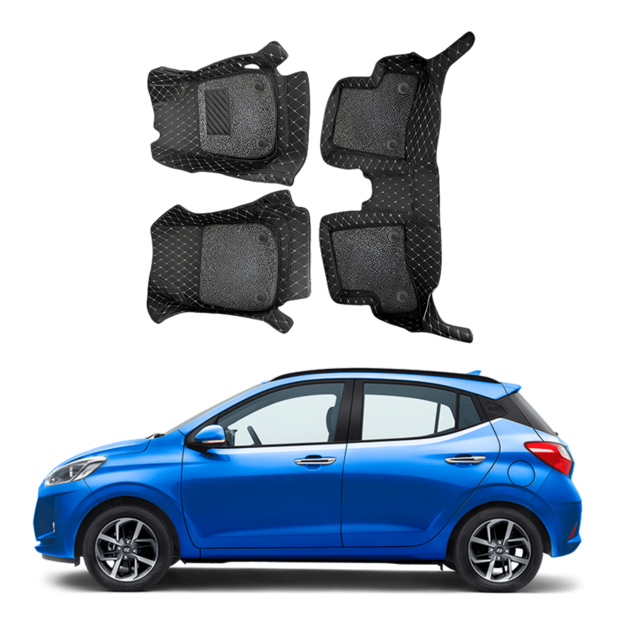 7D Car Floor Mats For Hyundai I10 Nios