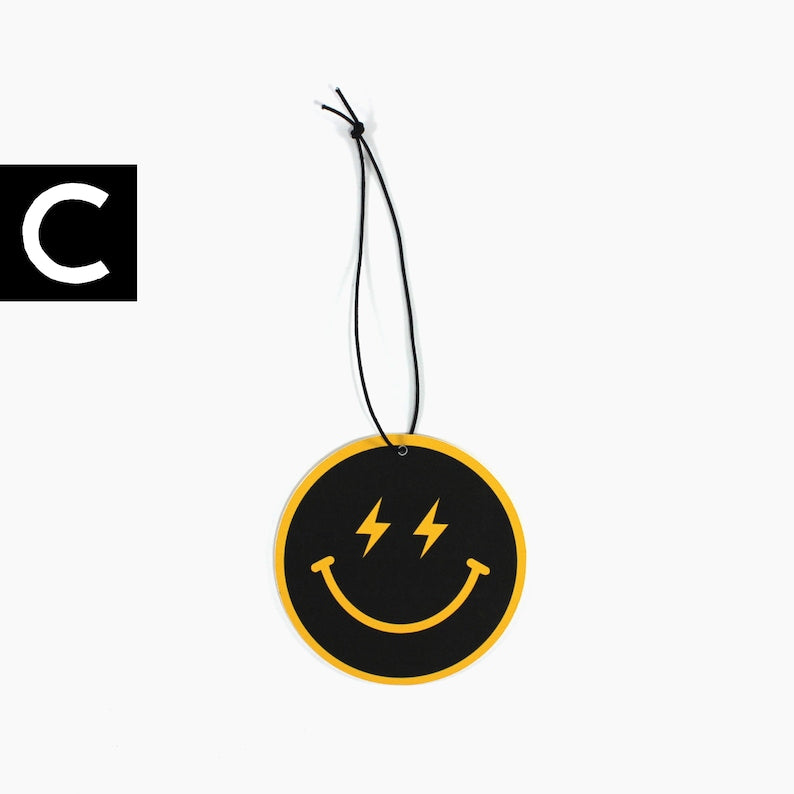Smiley Face Hanging Car Air Freshener