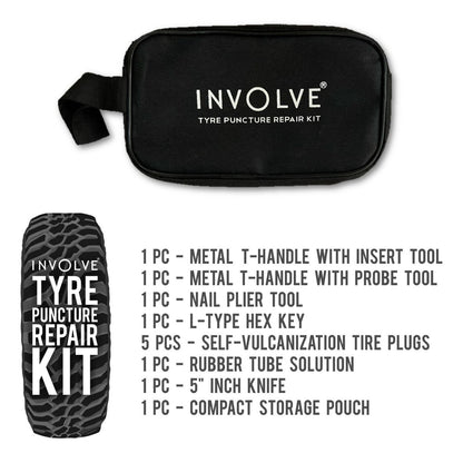 Involve® Tubeless Tyre Puncture Repair Kit