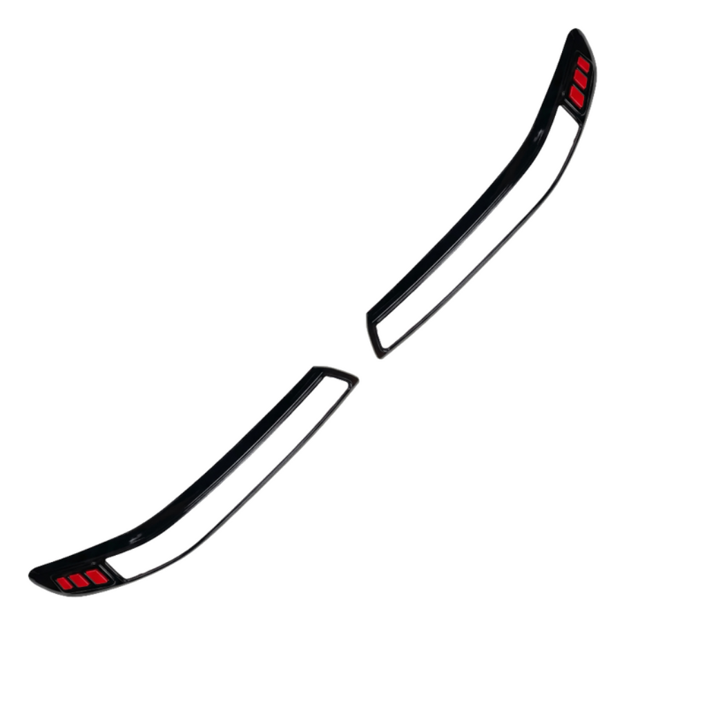Set of 2 headlight covers for Fronx, displayed on a white background. 
