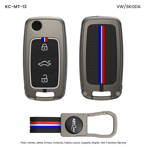 Metal Key Cover For Volkswagen Cars