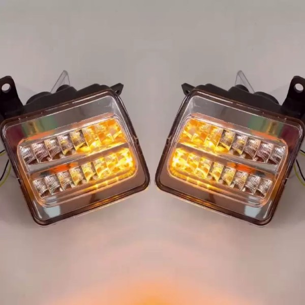 Front Fender Matrix DRL Running Lights for Mahindra Thar - Model 2020 Onwards