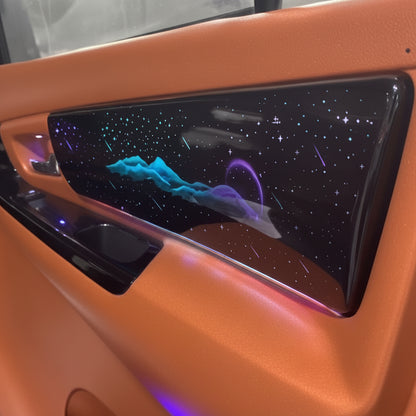 Close-up of a car's panel replacement ambient light for Innova 
