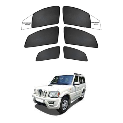Window Sun Shades For Mahindra Scorpio 2014 Onwards Model