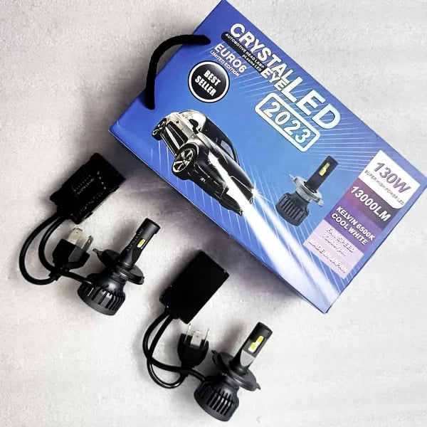 Crystal Eye 130W Car LED Headlight Bulb