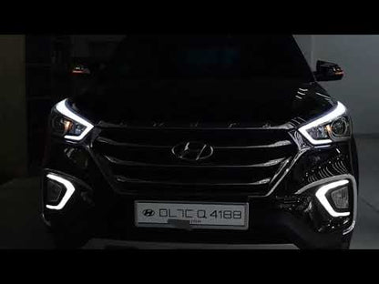 Lambo Sytle HeadLamp For Hyundai Creta - Model 2016 Onwards