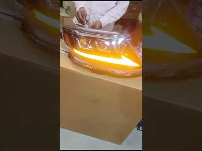Projector Headlights For Fortuner T-2 - Lexus Style - Model 2012 Onwards