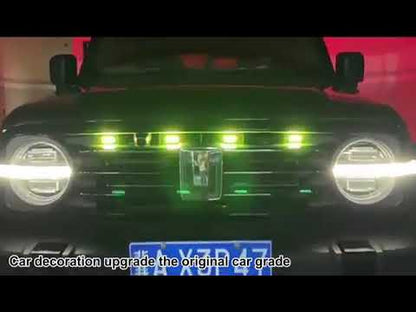 Smoked Lens Ultra Bright Raptor Style Grill Light - Multicolor- App Control - Universal