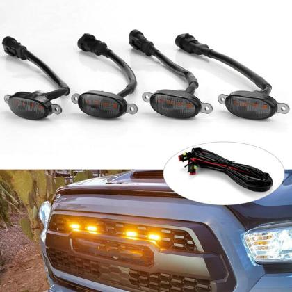 Smoked Lens Ultra Bright Raptor Style Grill Light - Multicolor- App Control - Universal