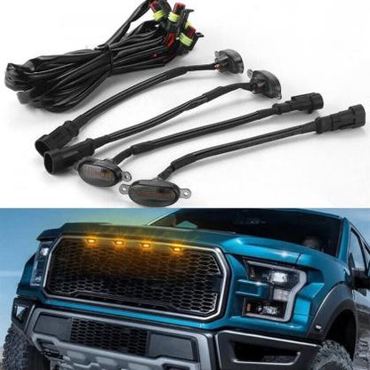 Smoked Lens Ultra Bright Raptor Style Grill Light - Multicolor- App Control - Universal