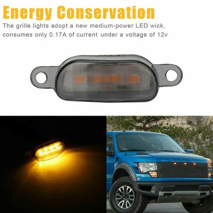 Smoked Lens Ultra Bright Raptor Style Grill Light - Multicolor- App Control - Universal