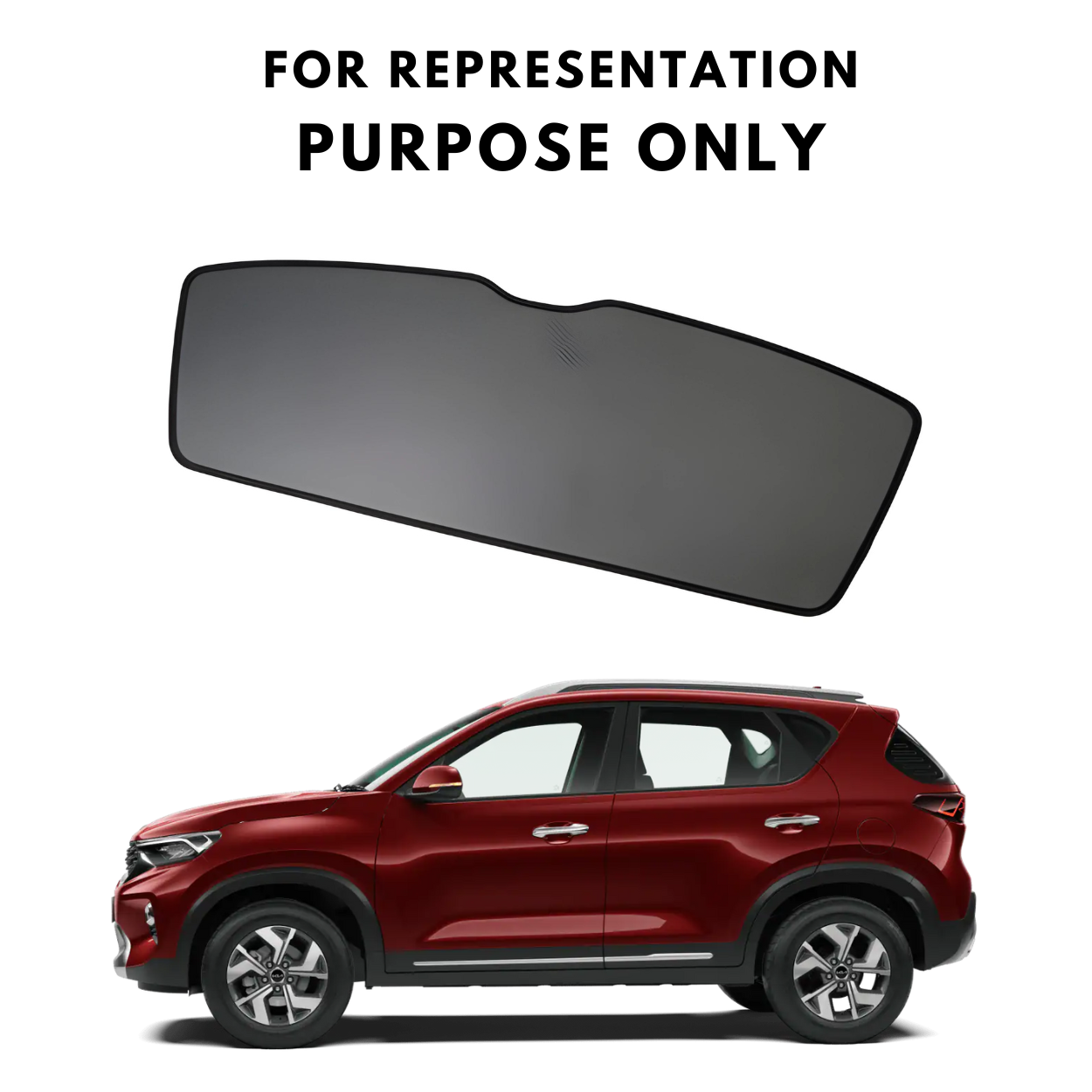 Car Window Fix Black Sun Shades For Sonet - Model 2024 Onwards