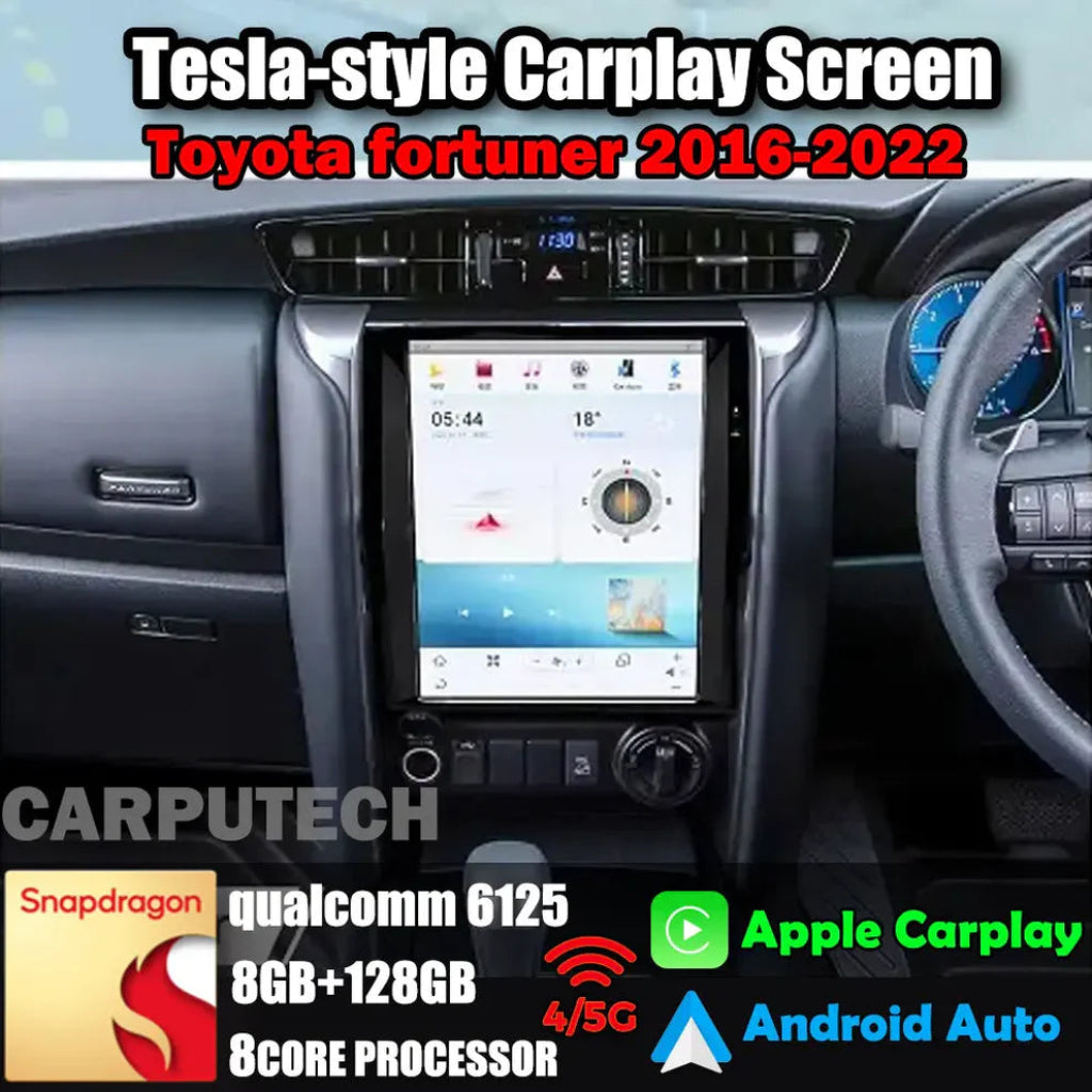 Advertisement for Tesla-Style screen for Fortuner