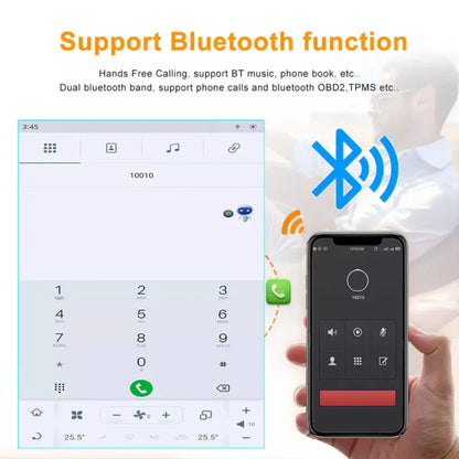 Bluetooth fuctions supported in tesla-style screen for fortuner