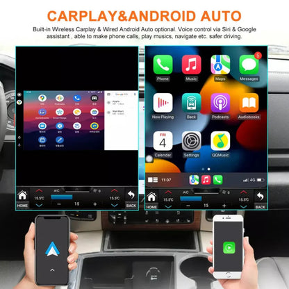 CarPlay/AndroidAuto screen comparison side-by-side